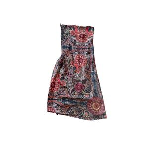 Paisley Strapless Dress